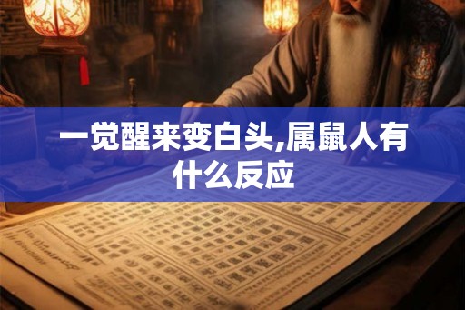 一觉醒来变白头,属鼠人有什么反应