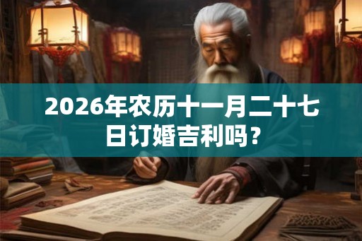 2026年农历十一月二十七日订婚吉利吗？