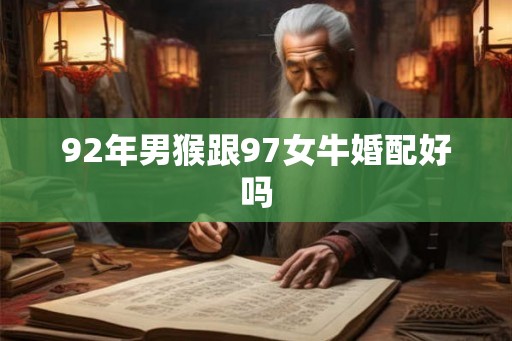 92年男猴跟97女牛婚配好吗