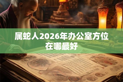 属蛇人2026年办公室方位在哪最好