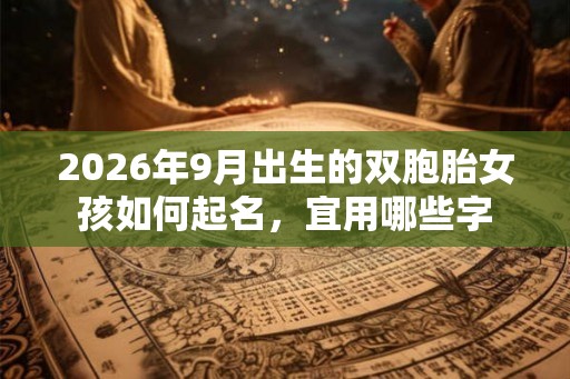 2026年9月出生的双胞胎女孩如何起名，宜用哪些字
