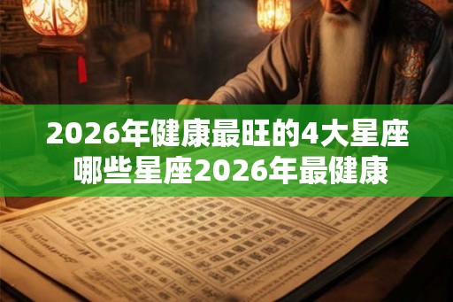 2026年健康最旺的4大星座 哪些星座2026年最健康