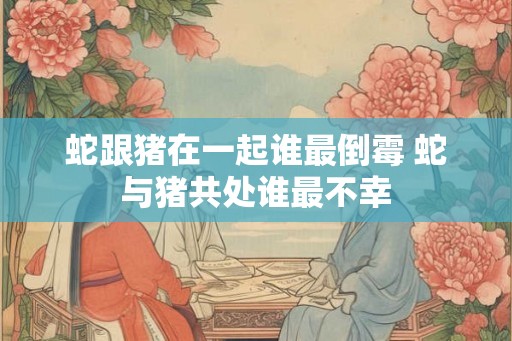 蛇跟猪在一起谁最倒霉 蛇与猪共处谁最不幸