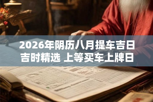 2026年阴历八月提车吉日吉时精选 上等买车上牌日 2026年阴历八月提车吉日吉时精选 上等买车上牌日
