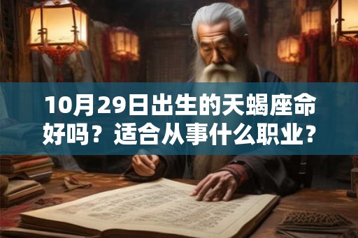 10月29日出生的天蝎座命好吗？适合从事什么职业？