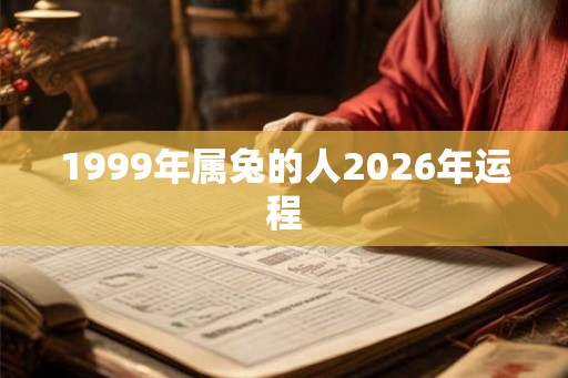 1999年属兔的人2026年运程 1999年属兔的人2026年运程