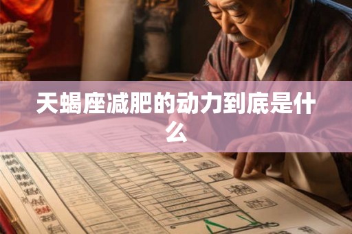 天蝎座减肥的动力到底是什么