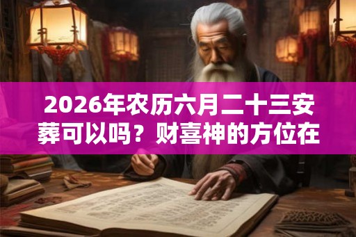 2026年农历六月二十三安葬可以吗?财喜神的方位在哪? 2026年农历六月二十三安葬可以吗?财喜神的方位在哪?