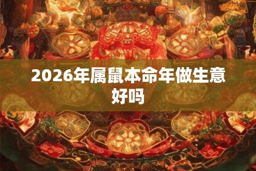 2026年属鼠本命年做生意好吗