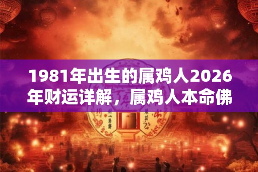 1981年出生的属鸡人2026年财运详解，属鸡人本命佛是什么？