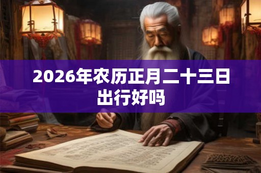 2026年农历正月二十三日出行好吗