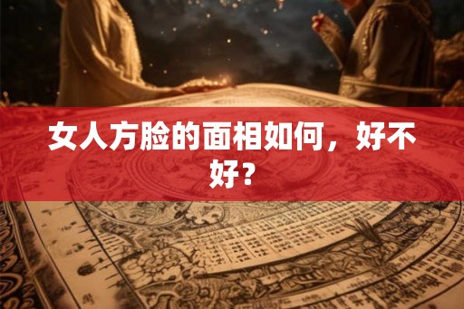 女人方脸的面相如何，好不好？