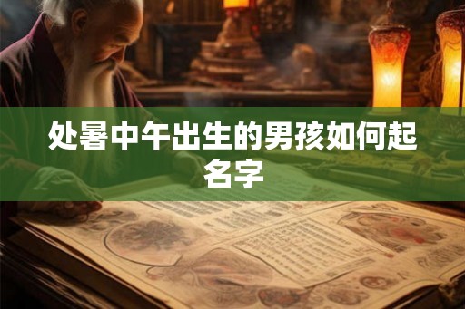 处暑中午出生的男孩如何起名字