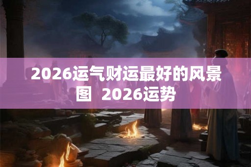 2026运气财运最好的风景图  2026运势