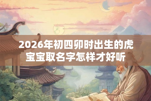 2026年初四卯时出生的虎宝宝取名字怎样才好听 2026年初四卯时出生的虎宝宝取名字怎样才好听