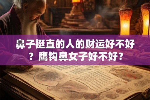 鼻子挺直的人的财运好不好？鹰钩鼻女子好不好？