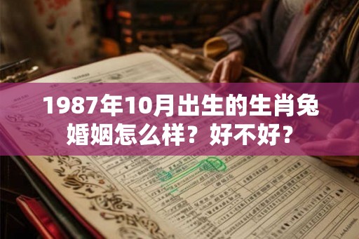 1987年10月出生的生肖兔婚姻怎么样？好不好？