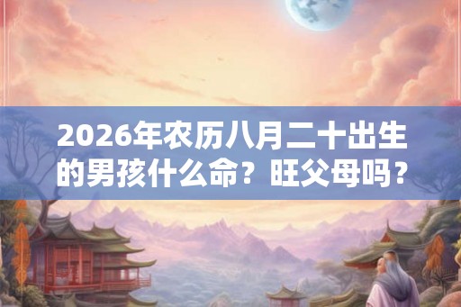2026年农历八月二十出生的男孩什么命？旺父母吗？