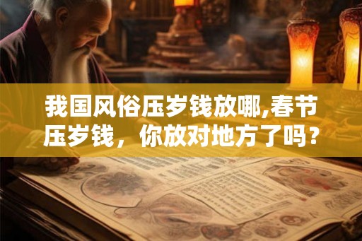 我国风俗压岁钱放哪,春节压岁钱，你放对地方了吗？