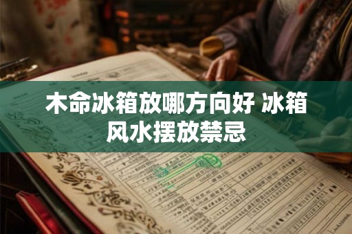 木命冰箱放哪方向好 冰箱风水摆放禁忌