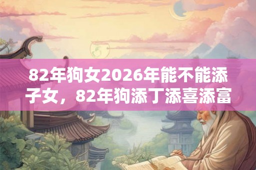 82年狗女2026年能不能添子女，82年狗添丁添喜添富贵
