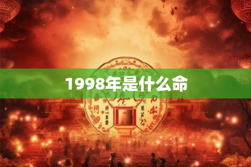 1998年是什么命 1998年是什么命