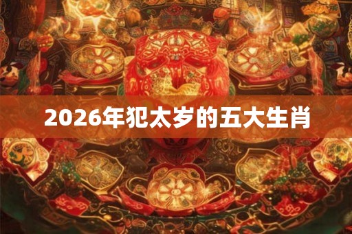 2026年犯太岁的五大生肖