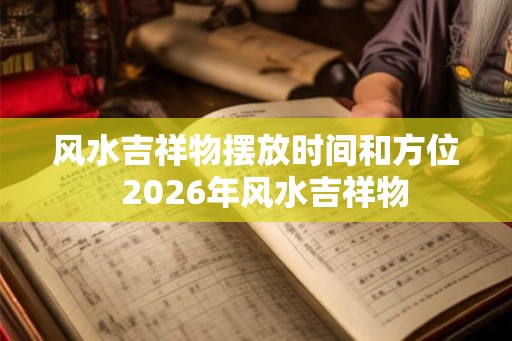 风水吉祥物摆放时间和方位  2026年风水吉祥物