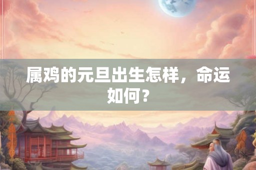 属鸡的元旦出生怎样，命运如何？