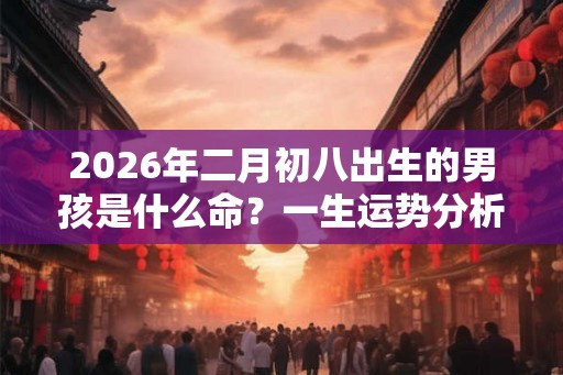 2026年二月初八出生的男孩是什么命？一生运势分析