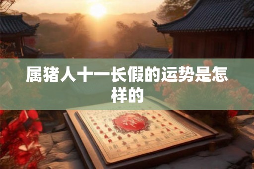 属猪人十一长假的运势是怎样的