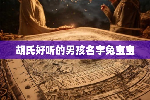 胡氏好听的男孩名字兔宝宝 胡氏好听的男孩名字兔宝宝