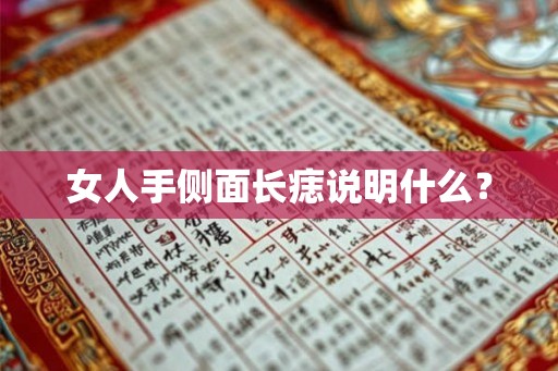 女人手侧面长痣说明什么？