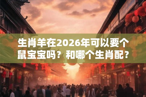生肖羊在2026年可以要个鼠宝宝吗？和哪个生肖配？