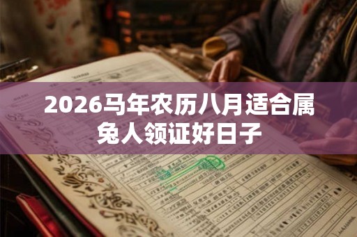 2026马年农历八月适合属兔人领证好日子 2026马年农历八月适合属兔人领证好日子
