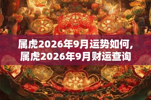 属虎2026年9月运势如何,属虎2026年9月财运查询 属虎2026年9月运势如何,属虎2026年9月财运查询