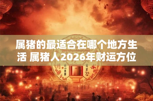 属猪的最适合在哪个地方生活 属猪人2026年财运方位