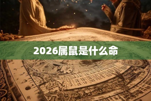 2026属鼠是什么命