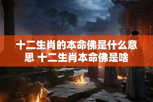 十二生肖的本命佛是什么意思 十二生肖本命佛是啥
