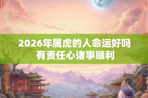 2026年属虎的人命运好吗 有责任心诸事顺利