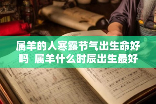 属羊的人寒露节气出生命好吗  属羊什么时辰出生最好