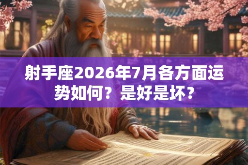 射手座2026年7月各方面运势如何？是好是坏？