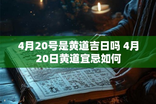 4月20号是黄道吉日吗 4月20日黄道宜忌如何