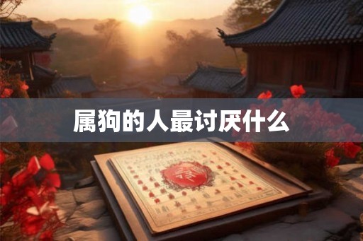属狗的人最讨厌什么