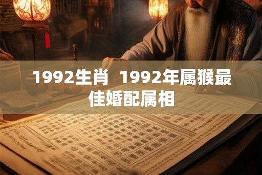 1992生肖  1992年属猴最佳婚配属相