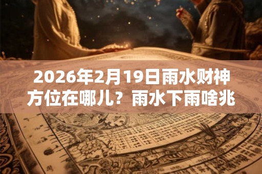 2026年2月19日雨水财神方位在哪儿？雨水下雨啥兆头