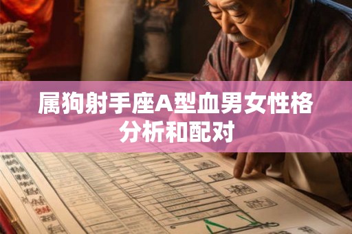 属狗射手座A型血男女性格分析和配对
