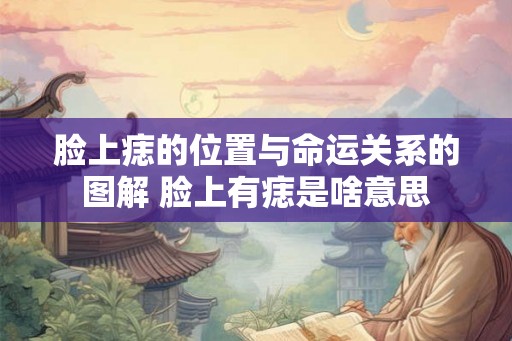 脸上痣的位置与命运关系的图解 脸上有痣是啥意思