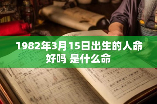 1982年3月15日出生的人命好吗 是什么命