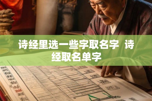 诗经里选一些字取名字 诗经取名单字 诗经里选一些字取名字 诗经取名单字